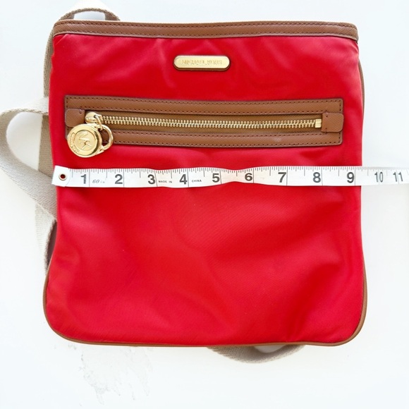 MICHAEL KORS Kempton Red Crossbody Bag Purse - Picture 11 of 12